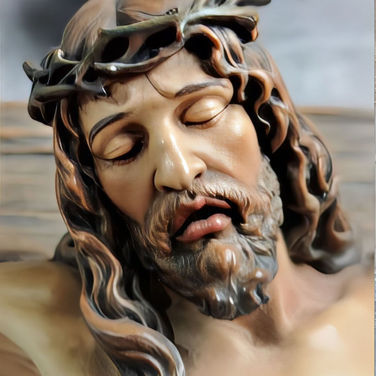 ✝️9.65-inch Jesus on the Cross Crucifix - Exquisite Handcrafted Resin Sculpture