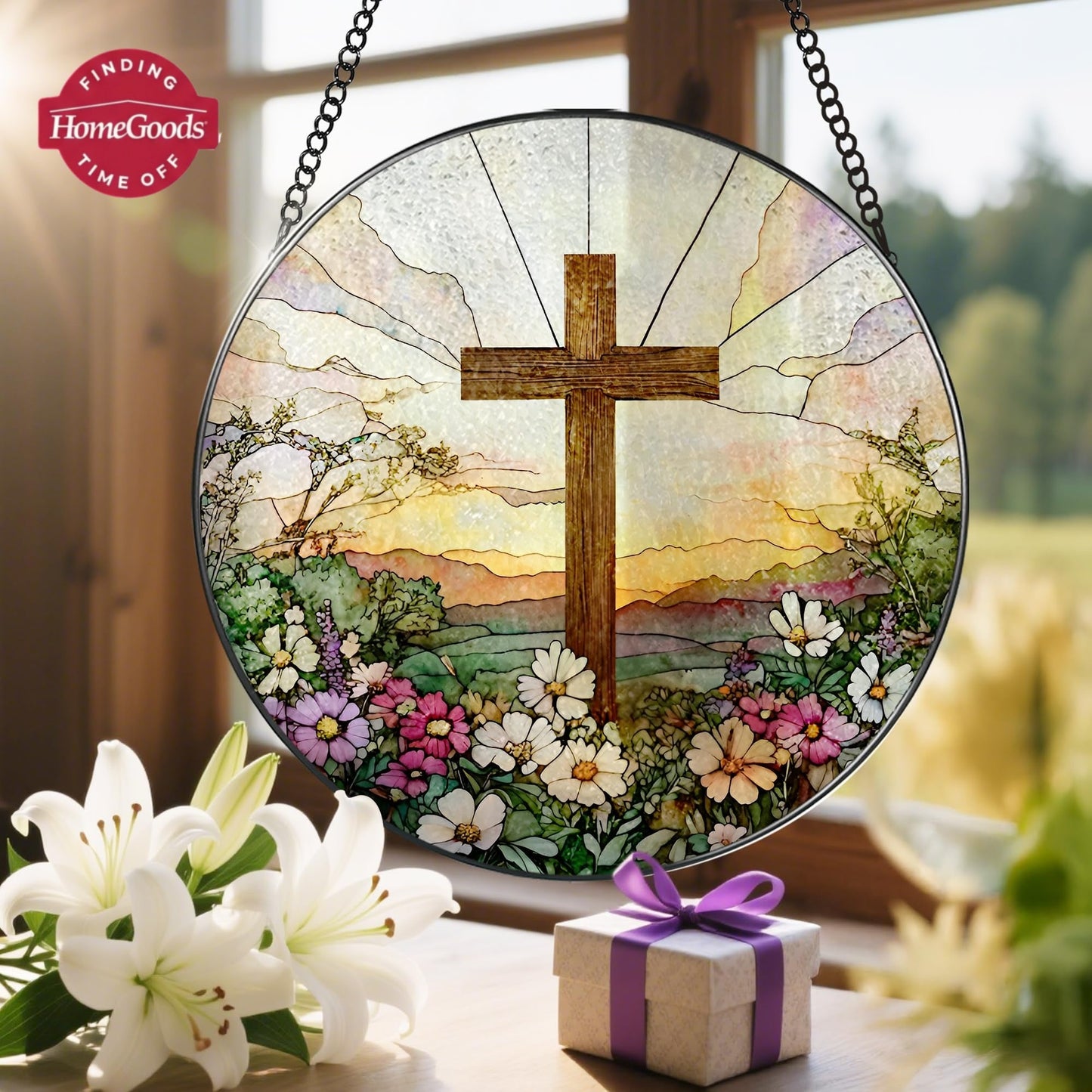 ✨ Madonna’s Embrace™ Stained Glass Suncatcher