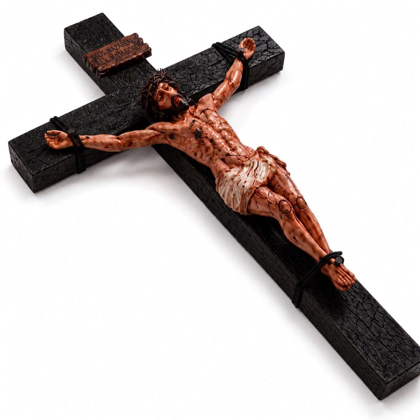 He Died for Us – Premium Handcrafted Jesus Crucifix for Christian Homes