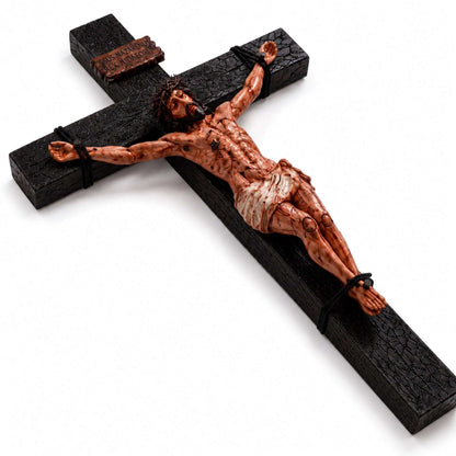 He Died for Us – Premium Handcrafted Jesus Crucifix for Christian Homes