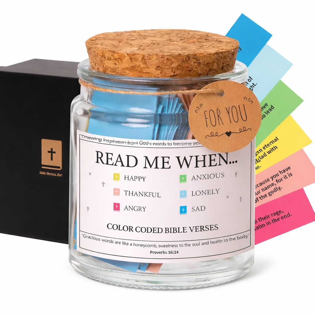 Scripture Jar - 300+ Powerful Bible Verses(with giftBOX)