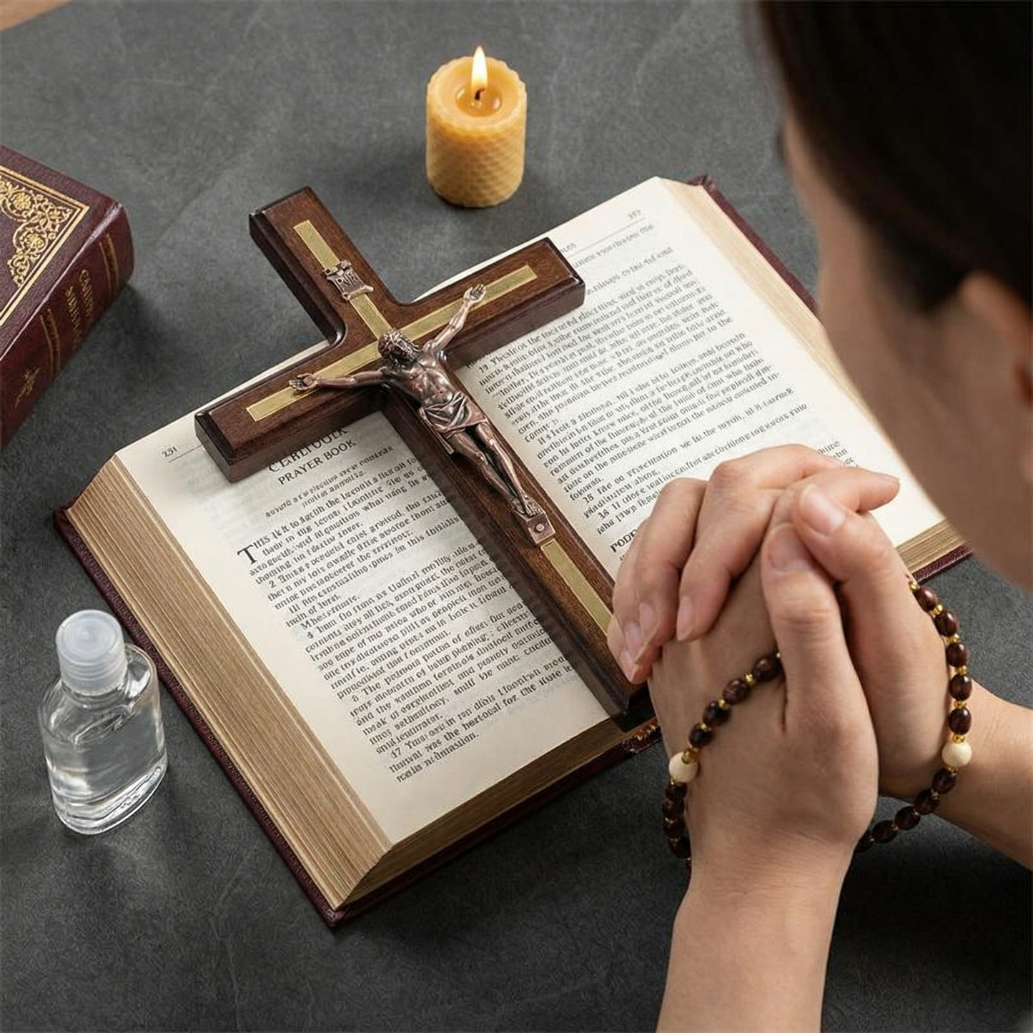 ✝️ St. Benedict Crucifix Wall Cross – Handmade Catholic Wood Deco