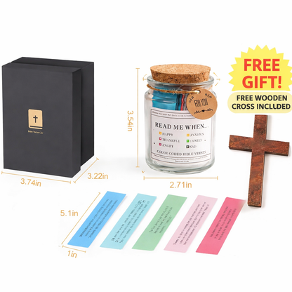 Scripture Jar - 300+ Powerful Bible Verses(with giftBOX)