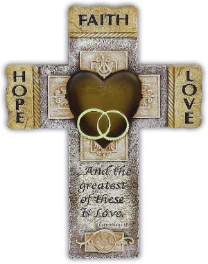 Faith Hope Love Marriage Cross