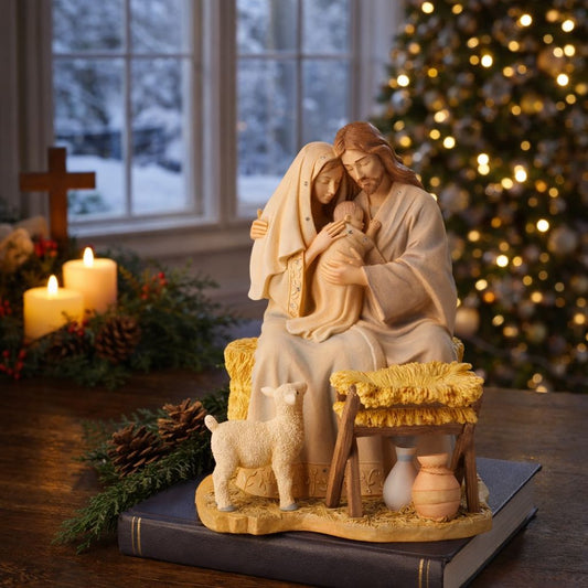 🎄 Grace of Mother’s Love™ – Holy Family Blessing Statue 🎁