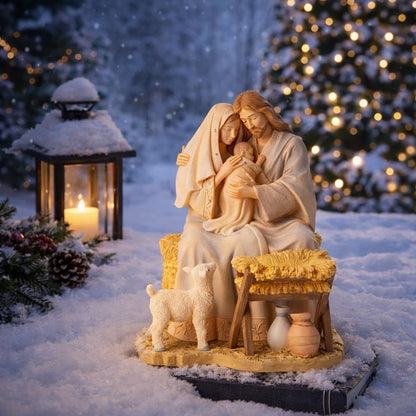 🎄 Grace of Mother’s Love™ – Holy Family Blessing Statue 🎁
