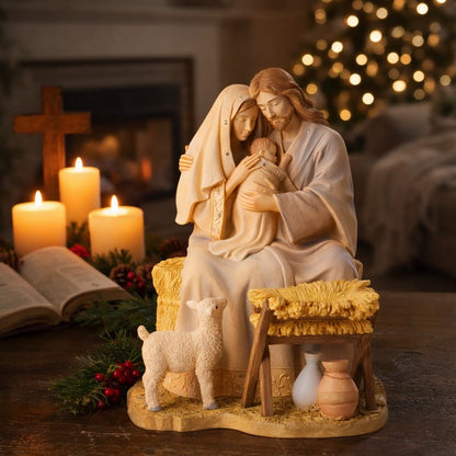 🎄 Grace of Mother’s Love™ – Holy Family Blessing Statue 🎁