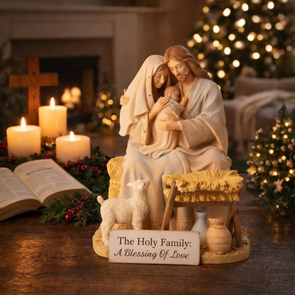🎄 Grace of Mother’s Love™ – Holy Family Blessing Statue 🎁