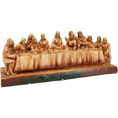 🎄The Last Supper Hand-Painted Resin Statue – 8.5” Christian Home & Car Decor | Limited Christmas Sale🎁
