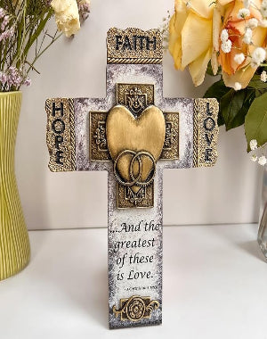 Faith Hope Love Marriage Cross