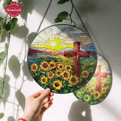 ✨ Madonna’s Embrace™  Stained Glass Suncatcher