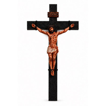 He Died for Us – Premium Handcrafted Jesus Crucifix for Christian Homes