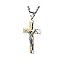 Men's Stainless Steel Cross Crucifix Bible Prayer Pendant Necklace 22+2" Chain