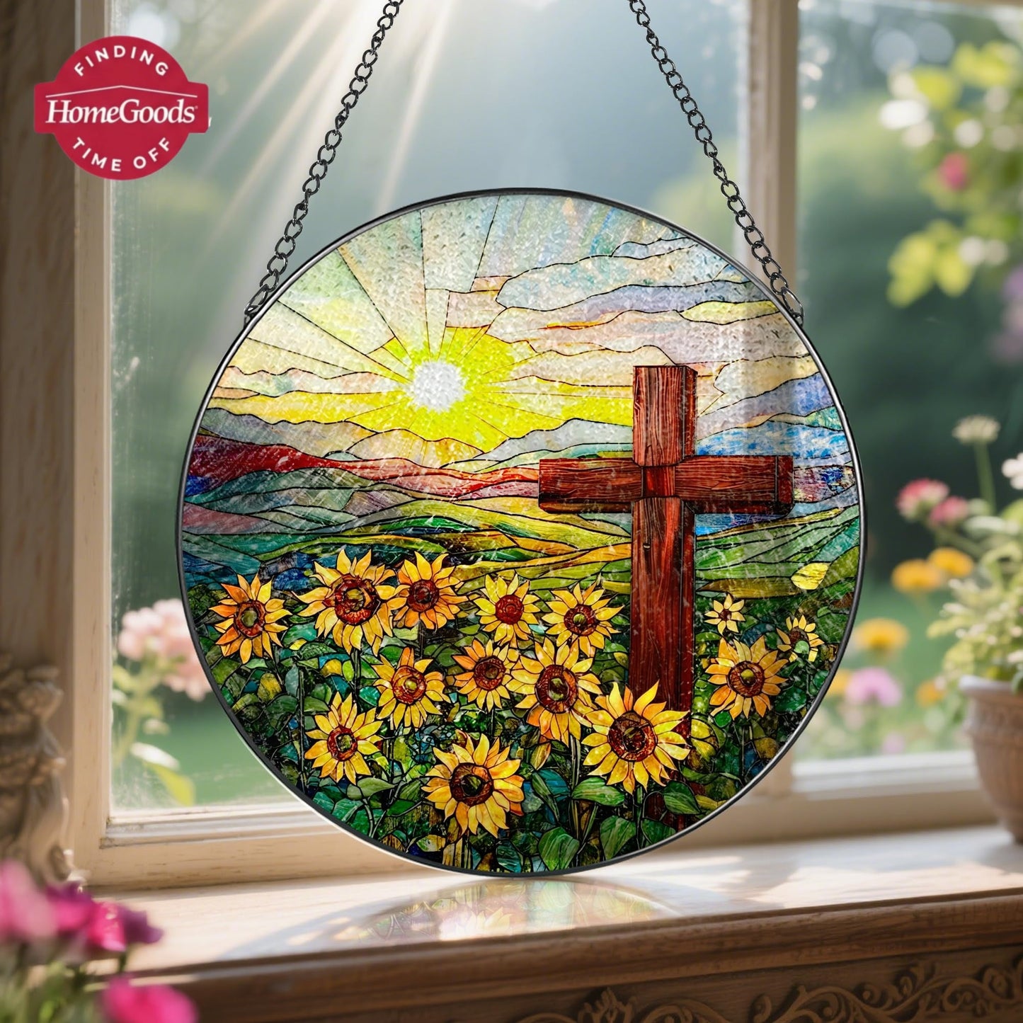 ✨ Madonna’s Embrace™  Stained Glass Suncatcher