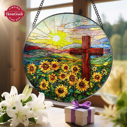 ✨ Madonna’s Embrace™  Stained Glass Suncatcher