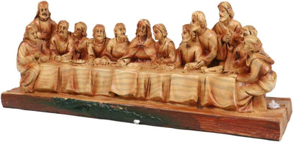 🎄The Last Supper Hand-Painted Resin Statue – 8.5” Christian Home & Car Decor | Limited Christmas Sale🎁