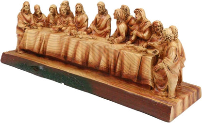 🎄The Last Supper Hand-Painted Resin Statue – 8.5” Christian Home & Car Decor | Limited Christmas Sale🎁