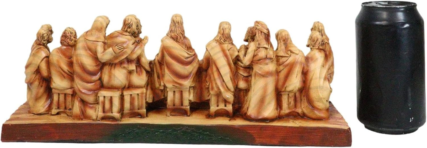 🎄The Last Supper Hand-Painted Resin Statue – 8.5” Christian Home & Car Decor | Limited Christmas Sale🎁