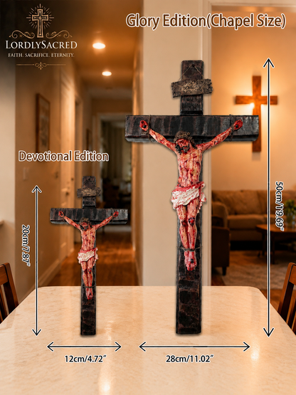 ✝️ Hand-Carved Blessed Jesus Crucifix