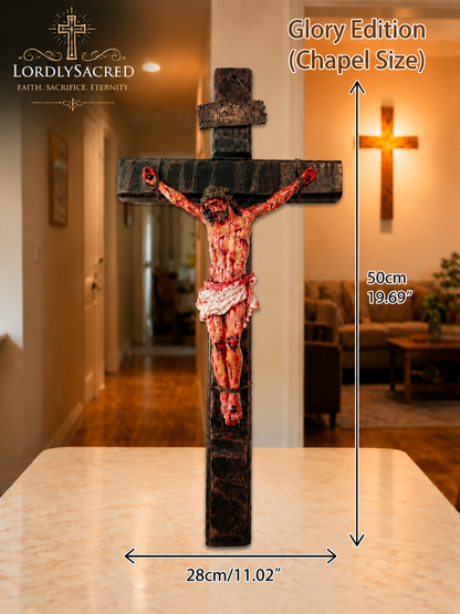 ✝️ Hand-Carved Blessed Jesus Crucifix