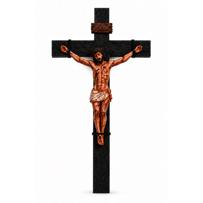He Died for Us – Premium Handcrafted Jesus Crucifix for Christian Homes