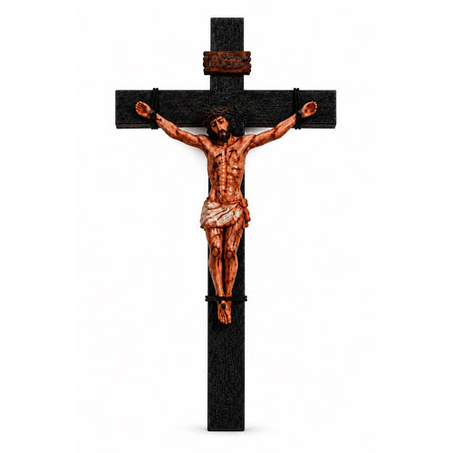He Died for Us – Premium Handcrafted Jesus Crucifix for Christian Homes