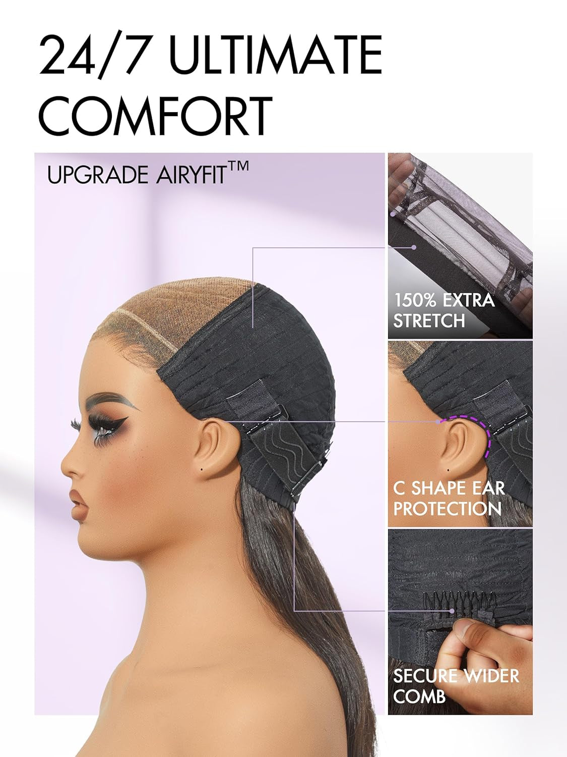 100% Human Hair Wigs Loose Wave Glueless Lace Front 14 Inches, Pre Cut Plucked Hd Lace Short Wig Ready To Go Natural Color Straight Bleached Knots Side Part Black Wigs