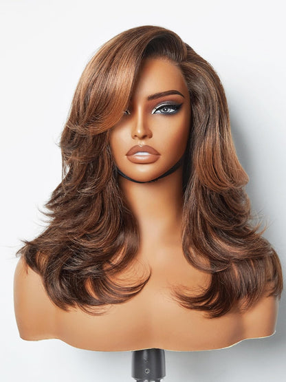 100% Human Hair Wigs Loose Wave Glueless Lace Front 14 Inches, Pre Cut Plucked Hd Lace Short Wig Ready To Go Natural Color Straight Bleached Knots Side Part Black Wigs