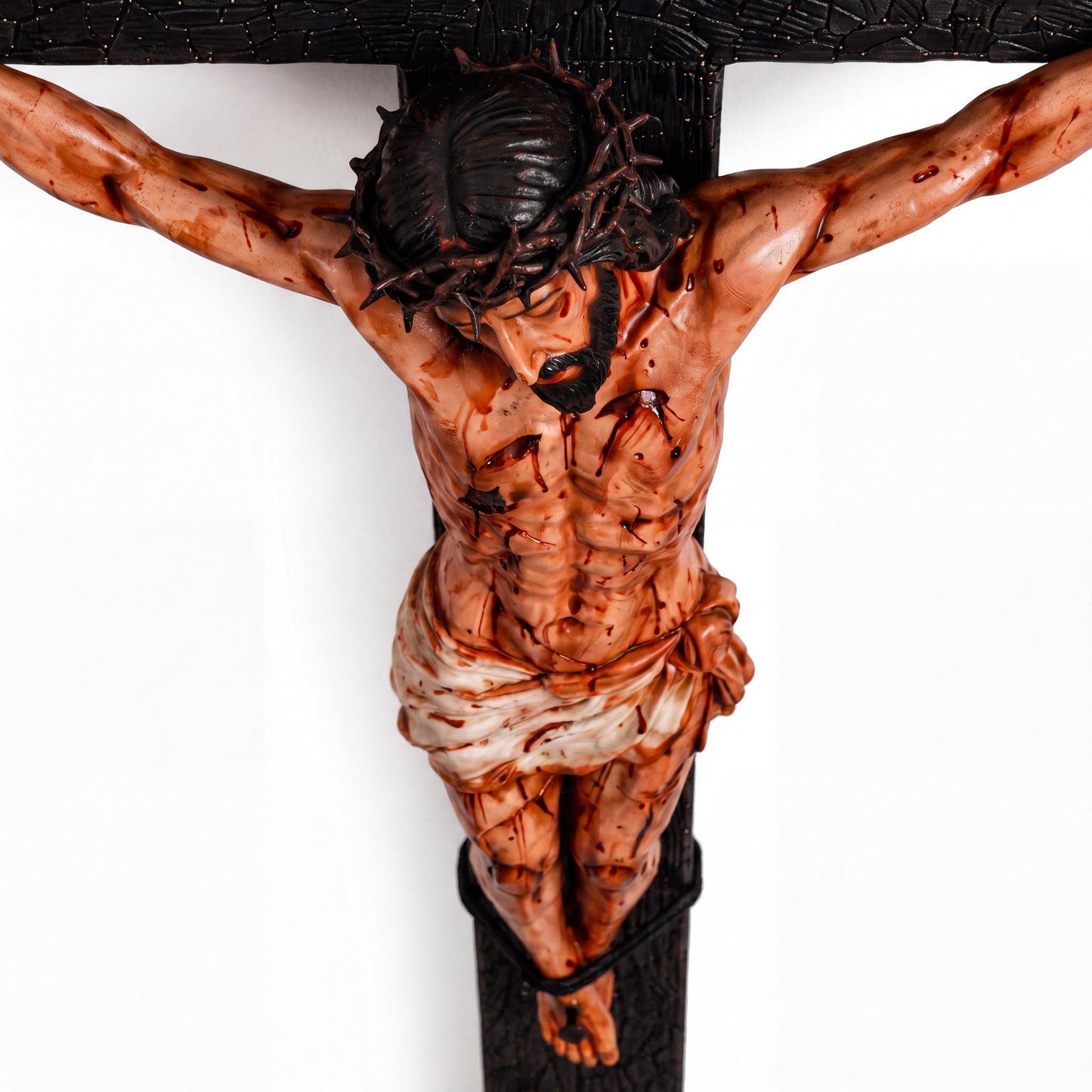 He Died for Us – Premium Handcrafted Jesus Crucifix for Christian Homes