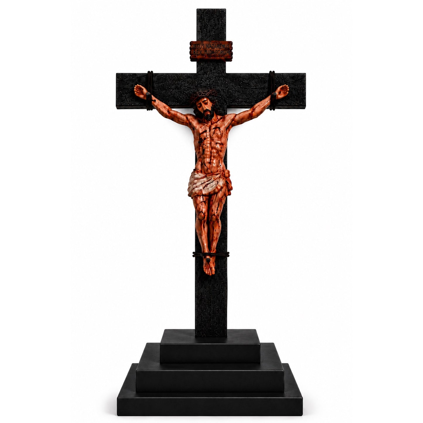 He Died for Us – Premium Handcrafted Jesus Crucifix for Christian Homes