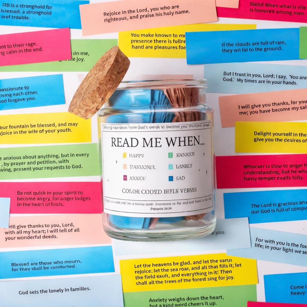 Scripture Jar - 300+ Powerful Bible Verses(with giftBOX)