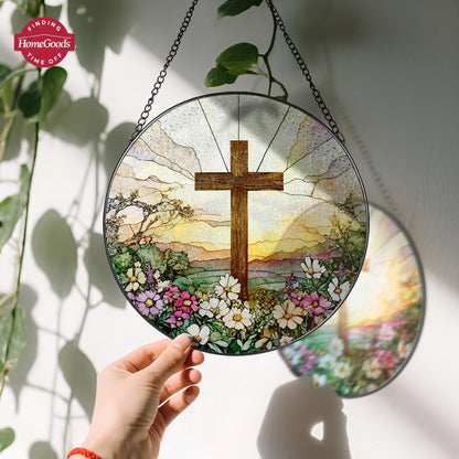 ✨ Madonna’s Embrace™  Stained Glass Suncatcher