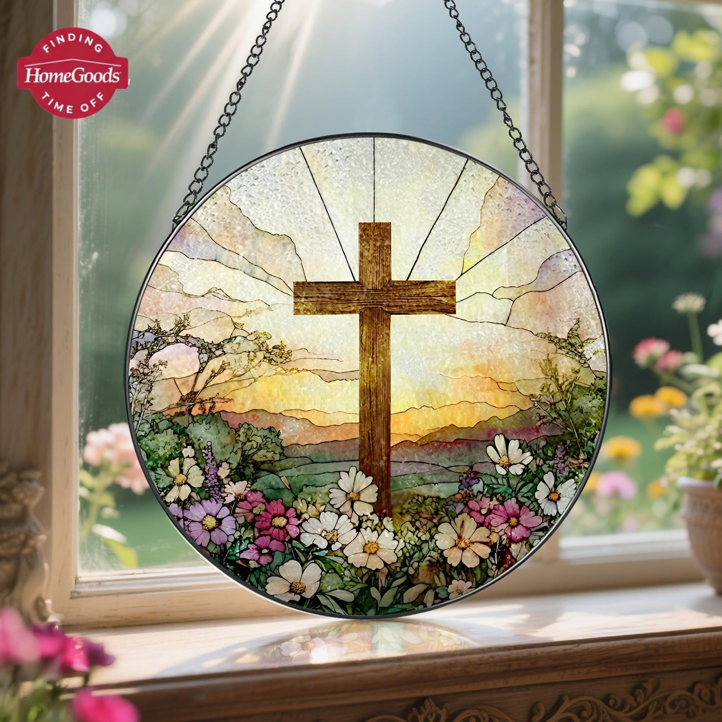 ✨ Madonna’s Embrace™  Stained Glass Suncatcher
