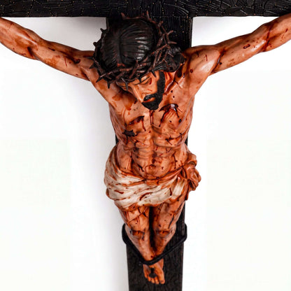 He Died for Us – Premium Handcrafted Jesus Crucifix for Christian Homes