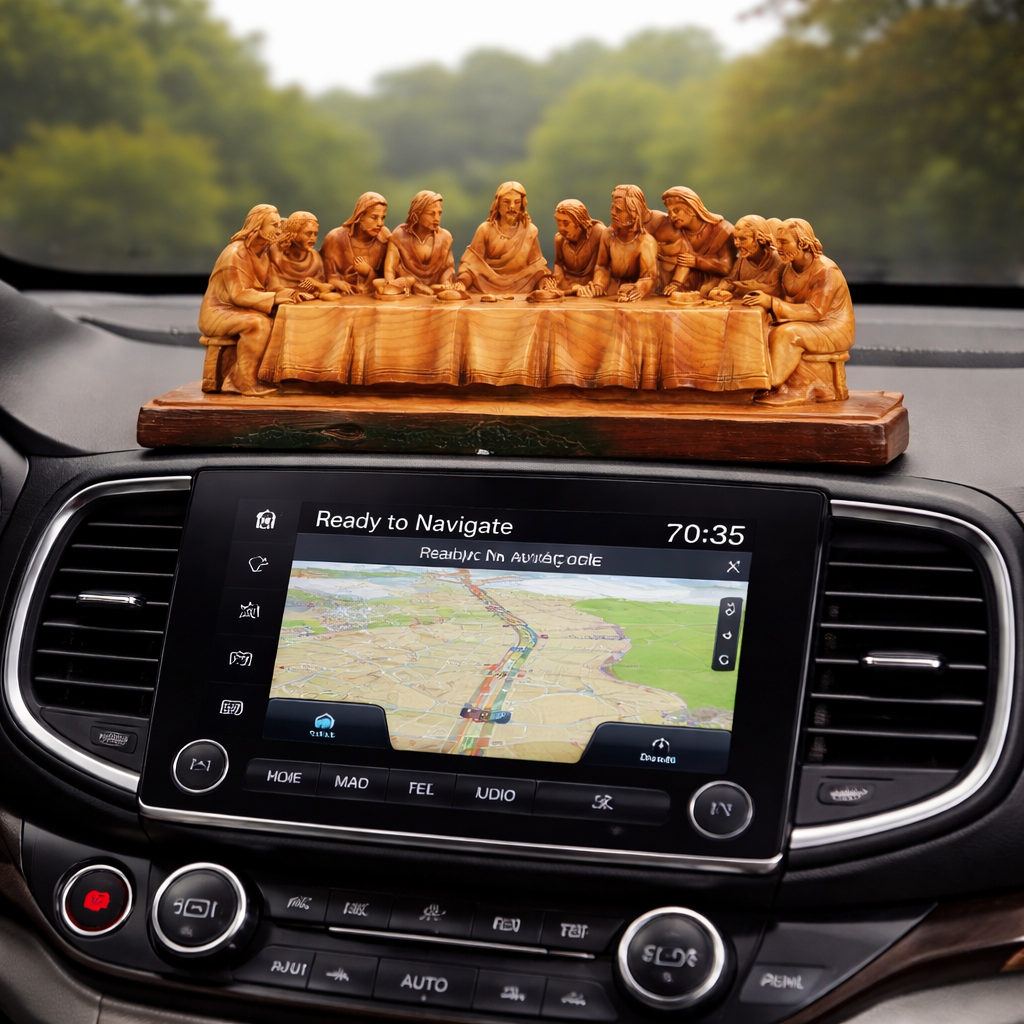 🎄The Last Supper Hand-Painted Resin Statue – 8.5” Christian Home & Car Decor | Limited Christmas Sale🎁