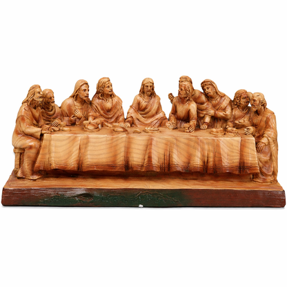 🎄The Last Supper Hand-Painted Resin Statue – 8.5” Christian Home & Car Decor | Limited Christmas Sale🎁
