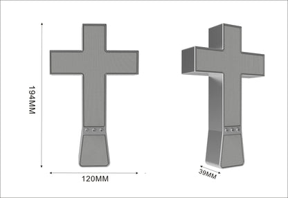 New Style Wood Grain Special Design Standing Cross  Bluetooth Wireless Portable Speakers for Parties Creative Religious Gift