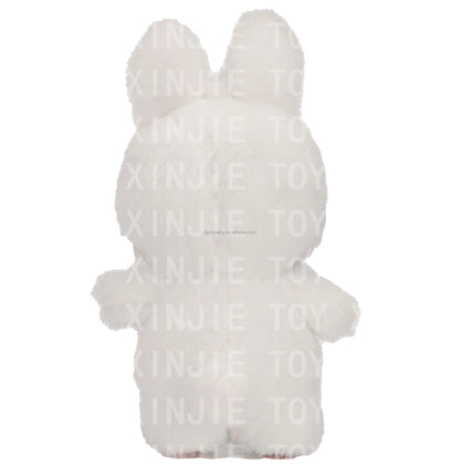 Factory Supply White Rabbit Plush Soft Bunny Toy in Sitting Pose Custom Stuffed Animal Toy for Children Gifts