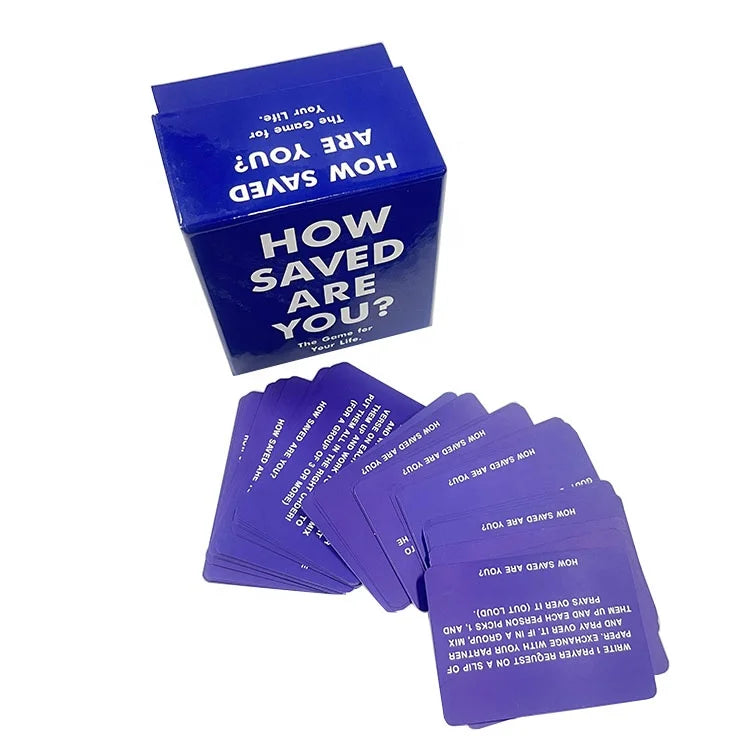 Hardcover Rigid Box Pack Christian Bible Story Verse Affirmation Card Set OEM Printing on Offset Paper