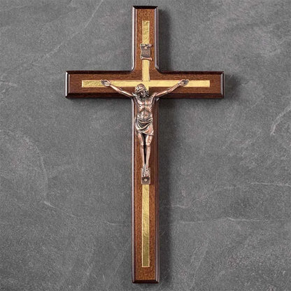 Handmade Saint Benedict Wood Cross Wall Decor
