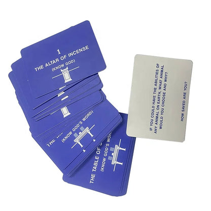 Hardcover Rigid Box Pack Christian Bible Story Verse Affirmation Card Set OEM Printing on Offset Paper
