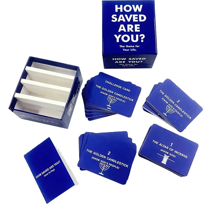 Hardcover Rigid Box Pack Christian Bible Story Verse Affirmation Card Set OEM Printing on Offset Paper