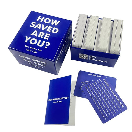 Hardcover Rigid Box Pack Christian Bible Story Verse Affirmation Card Set OEM Printing on Offset Paper