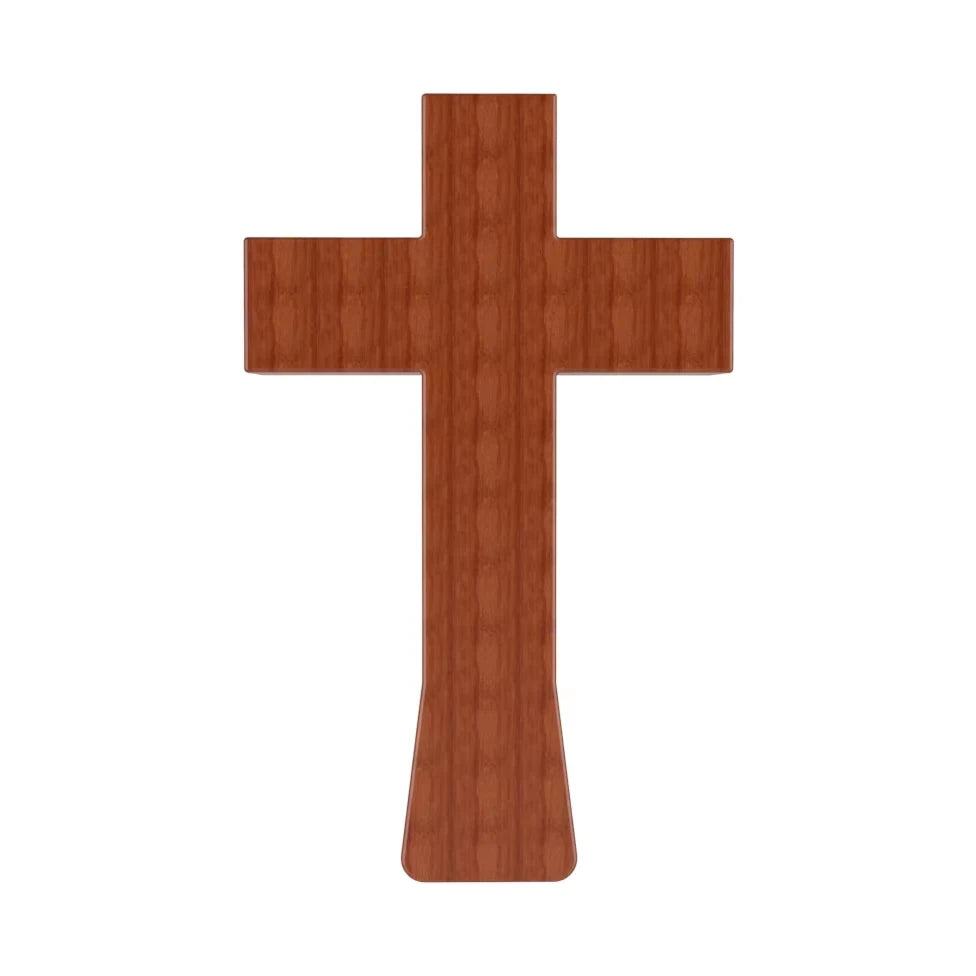 New Style Wood Grain Special Design Standing Cross  Bluetooth Wireless Portable Speakers for Parties Creative Religious Gift
