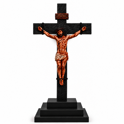He Died for Us – Premium Handcrafted Jesus Crucifix for Christian Homes