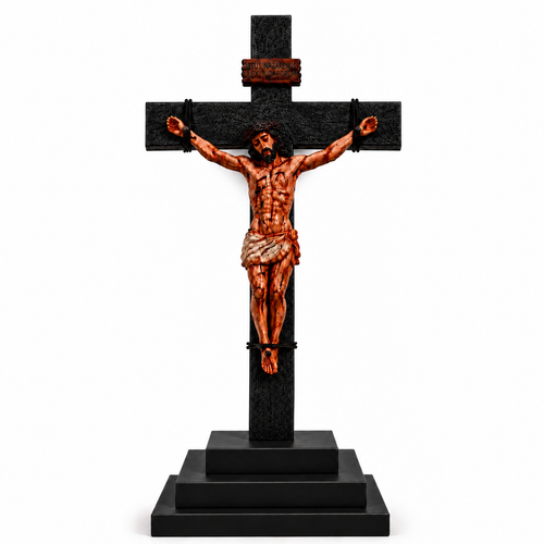 He Died for Us – Premium Handcrafted Jesus Crucifix for Christian Homes