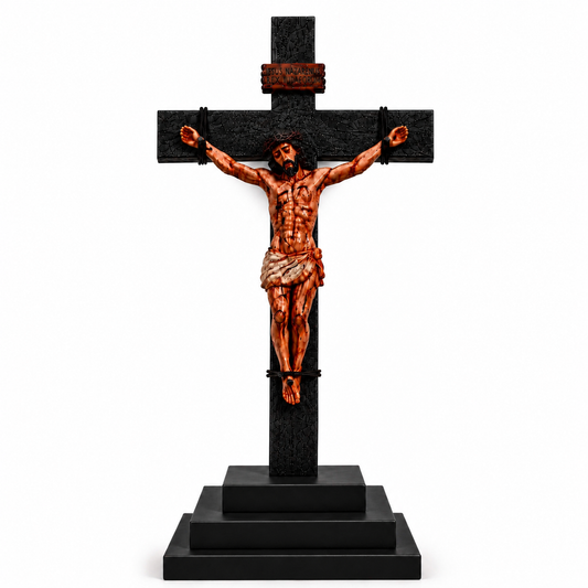 He Died for Us – Premium Handcrafted Jesus Crucifix for Christian Homes