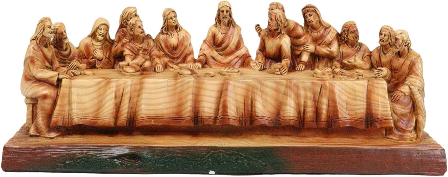 🎄The Last Supper Hand-Painted Resin Statue – 8.5” Christian Home & Car Decor | Limited Christmas Sale🎁