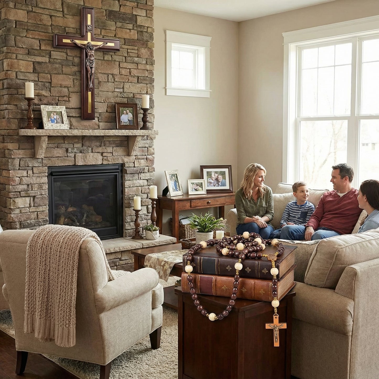 ✝️ St. Benedict Crucifix Wall Cross – Handmade Catholic Wood Deco