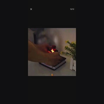 Magnetic Levitation Floating Colorful Cross LED Night Light | 360° Rotating RGB Lamp with Illuminated Wood